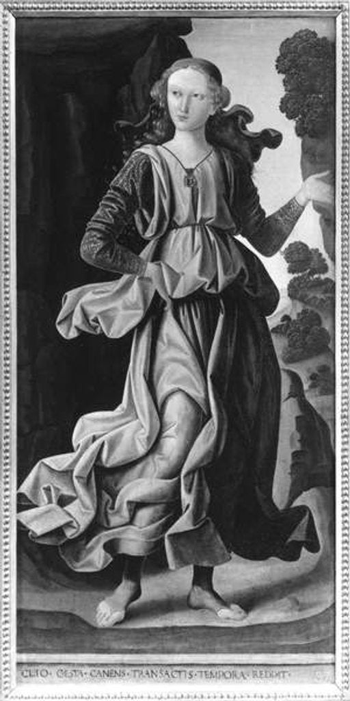 Detail of Clio, Muse of History by Giovanni Santi or Sanzio