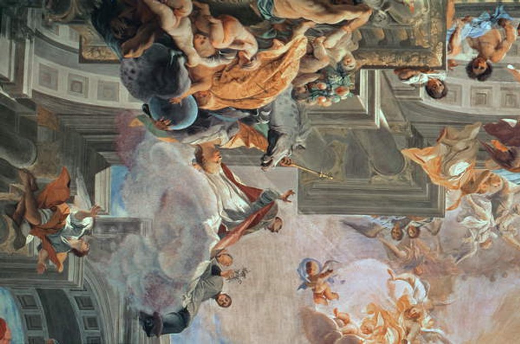 Detail of The Entry of St. Ignatius into Paradise, c.1707 by Andrea Pozzo