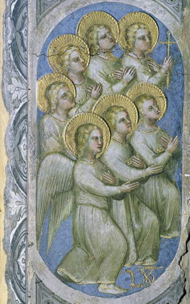 Detail of The Seven Angels of the Apocalypse Receive the Seven Flasks, 1360-70 by Giusto di Giovanni de' Menabuoi