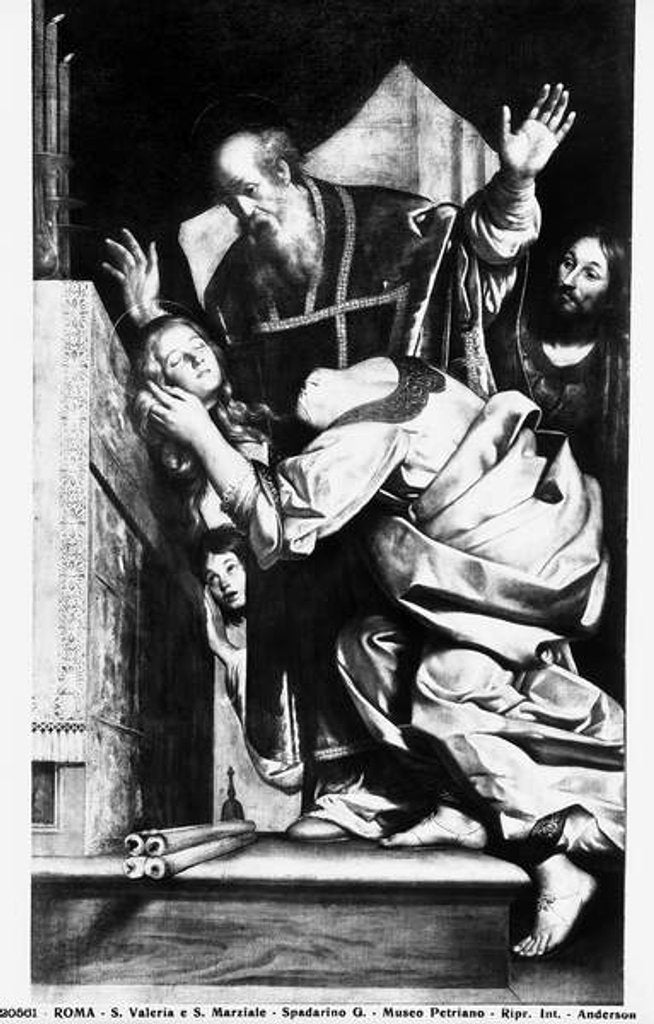 Detail of St. Valerie and St. Martial by Giovanni Antonio Galli