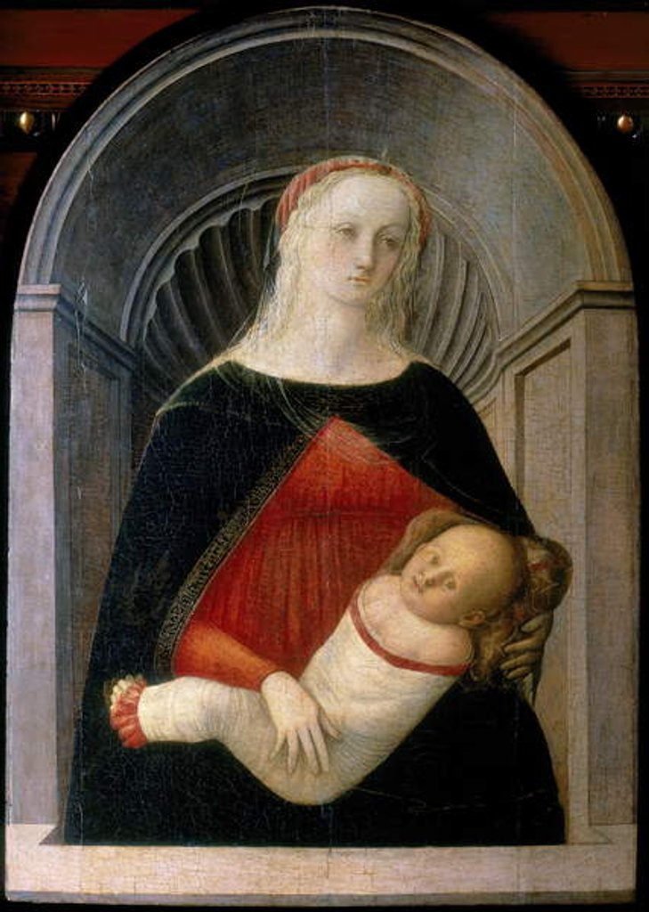 Detail of Madonna and Child, c.1450 by Fra Filippo Lippi