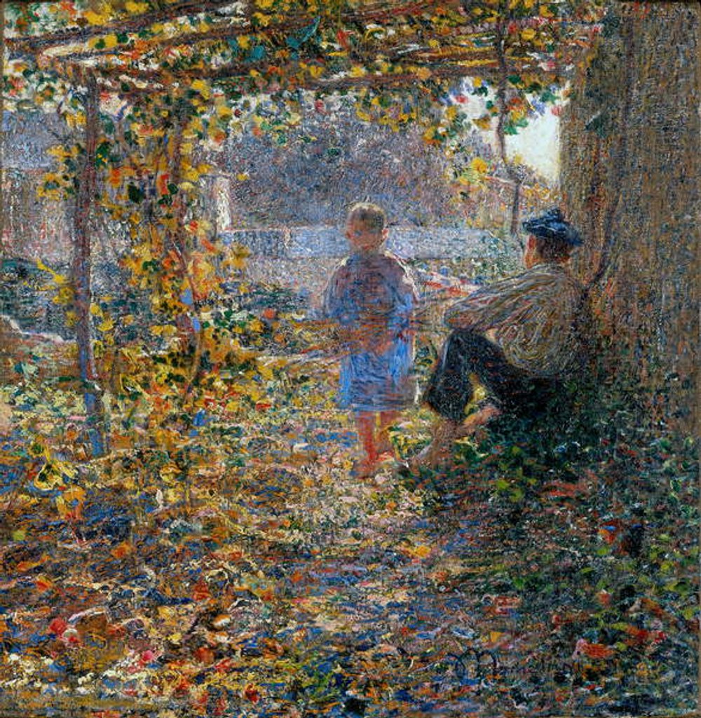 Detail of March Evening by Plinio Nomellini