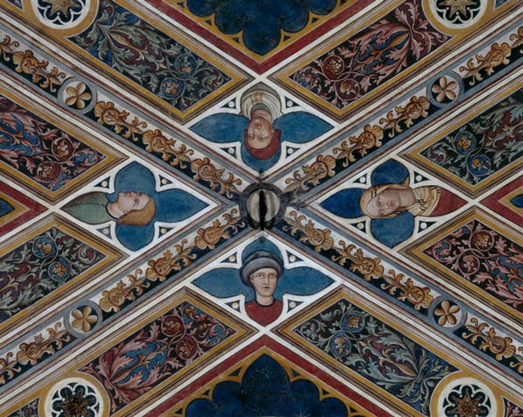 Detail of Heads and plant motifs, detail by Agostino di Marsiglio