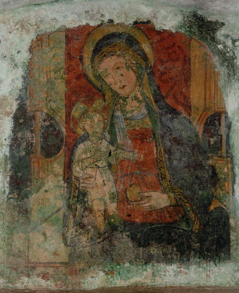 Detail of Madonna and Child by Byzantine School