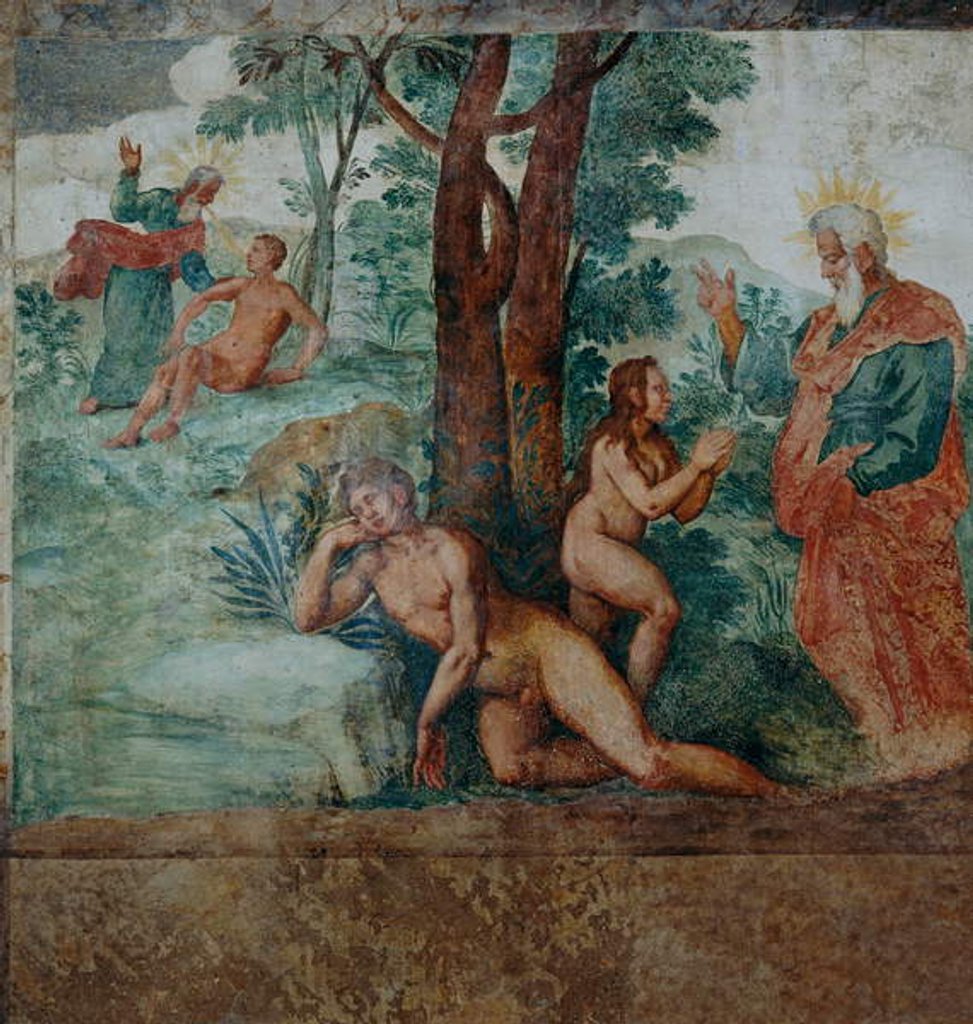Detail of The creation of Eve by Italian School