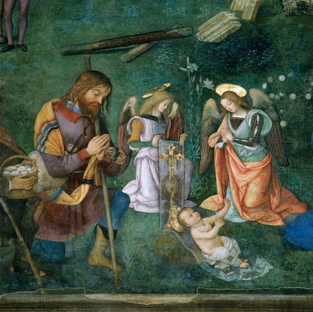 Detail of The Christ Child by Bernardino di Betto Pinturicchio