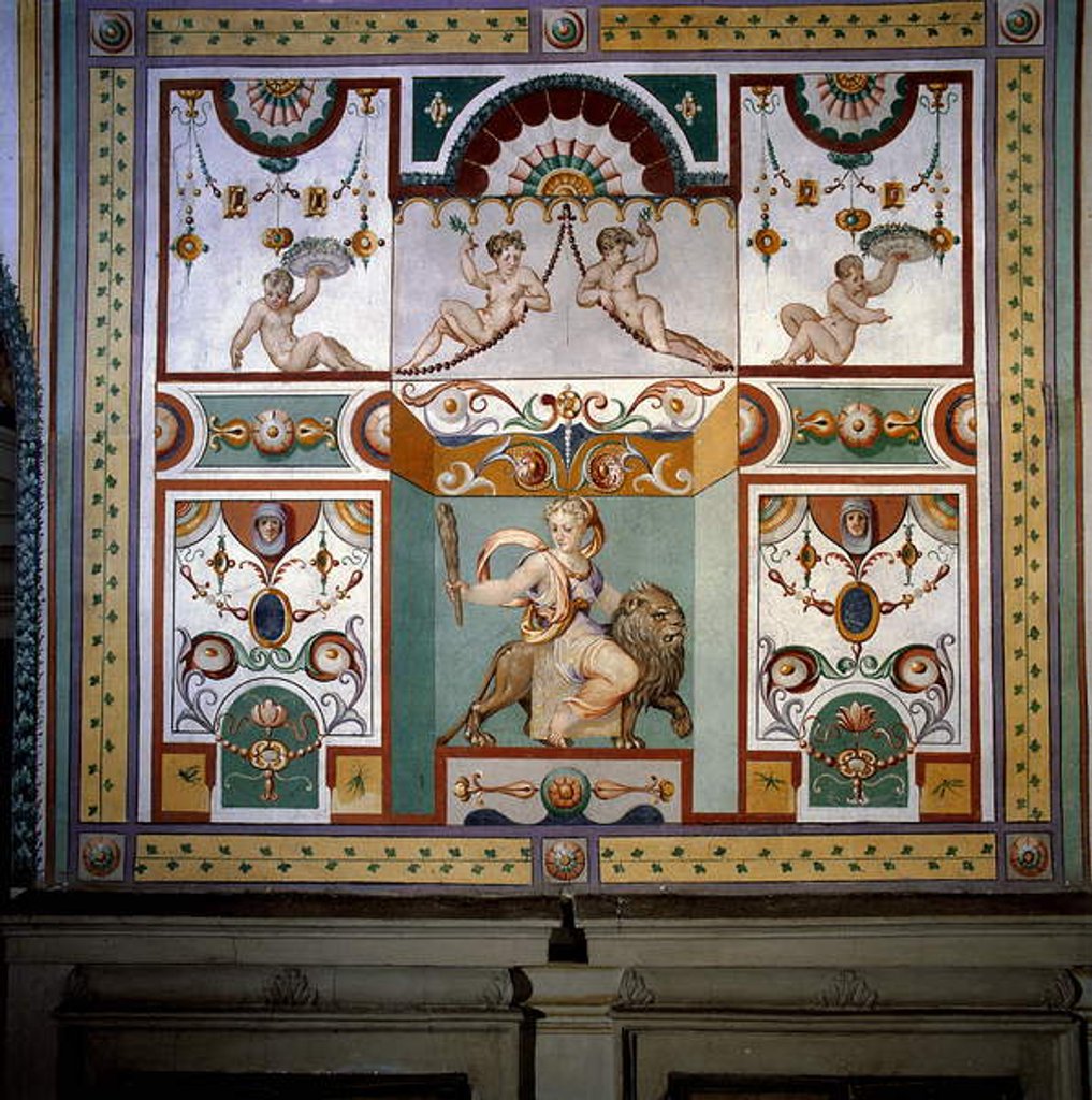 Detail of Allegory of the Fortezza and grotesque by Giallo Fiorentino