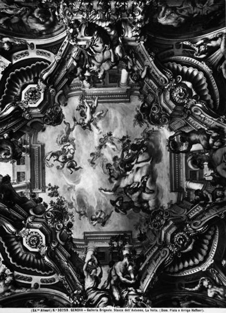 Detail of Ceiling in the Autumn Room, Brignole Gallery by Domenico the Elder Piola