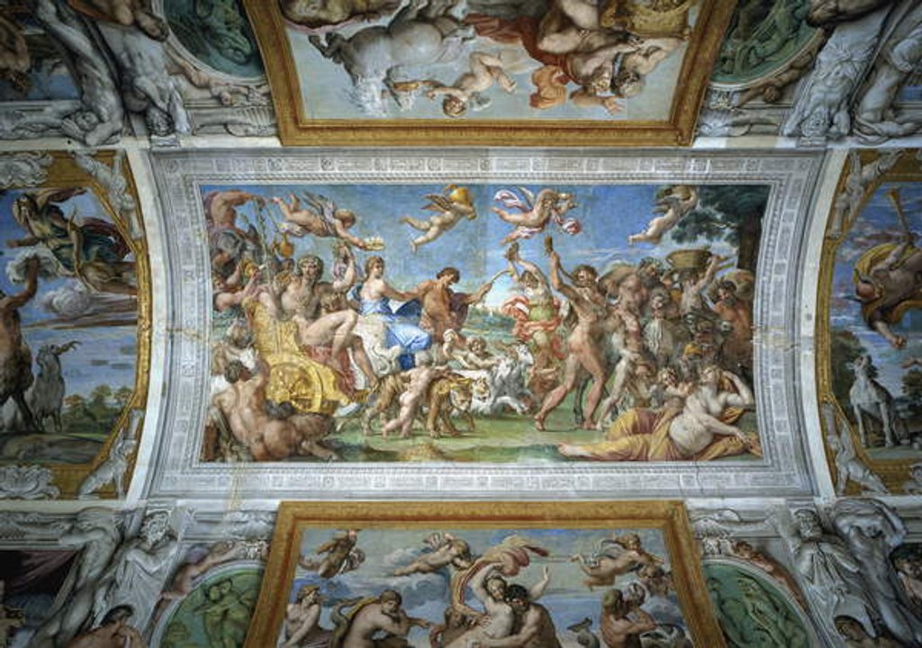 Detail of Triumph of Bacchus and Ariadne by Annibale Carracci