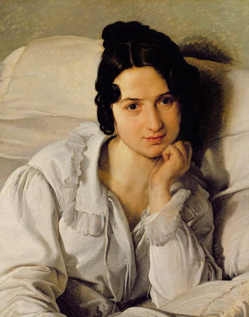 Detail of Carolina Zucchi, 1825 by Francesco Hayez