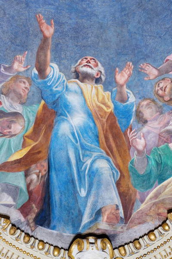 Detail of Descent of the Holy Spirit on the Twelve Apostles, c.1575 by Carlo Urbino