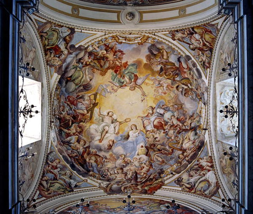 Detail of Coronation of the Virgin, 1725 by Giovanni Tuccari