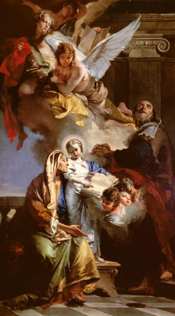 Detail of The Education of the Virgin, 1732 by Giovanni Battista Tiepolo