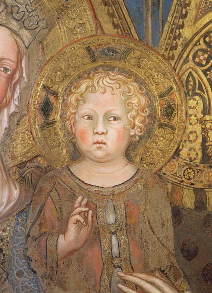 Detail of Maesta: Christ Child, 1315 by Simone Martini