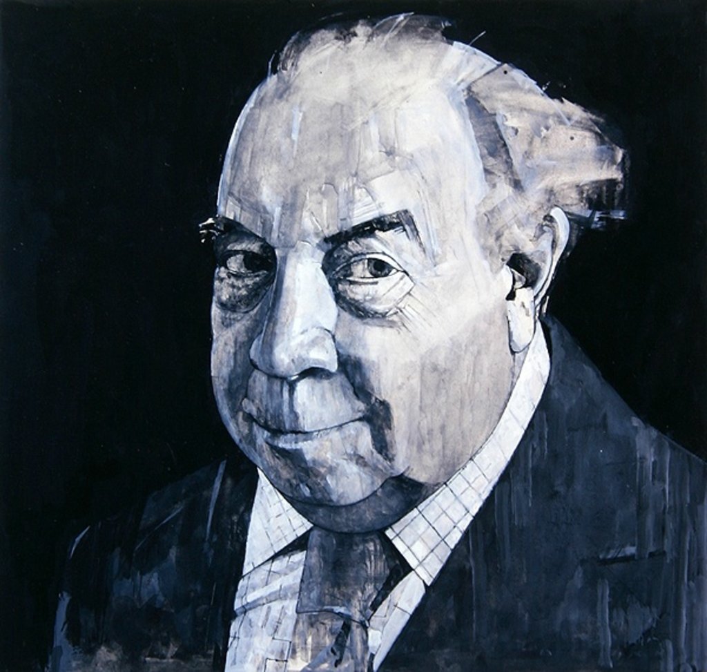 Detail of Portrait of J.B. Priestley by Barry Fantoni