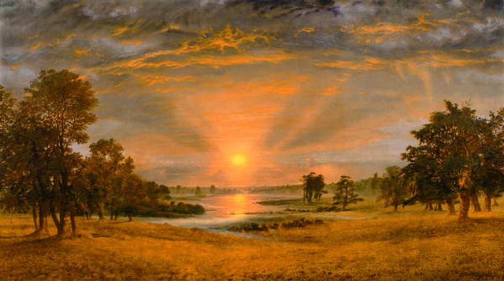 Detail of Evening, 1870 by Andrew MacCallum