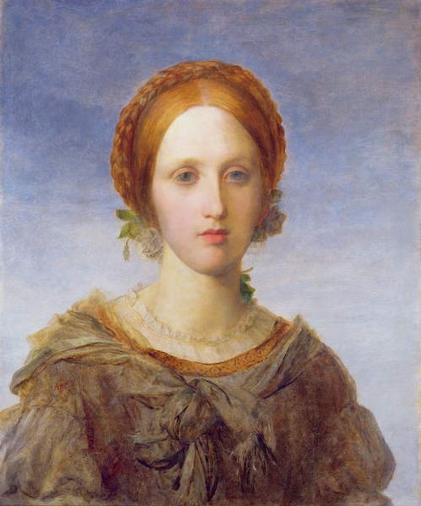 Detail of Isabella, a Portrait of Miss Arabella Prescott, 1857 by George Frederic Watts