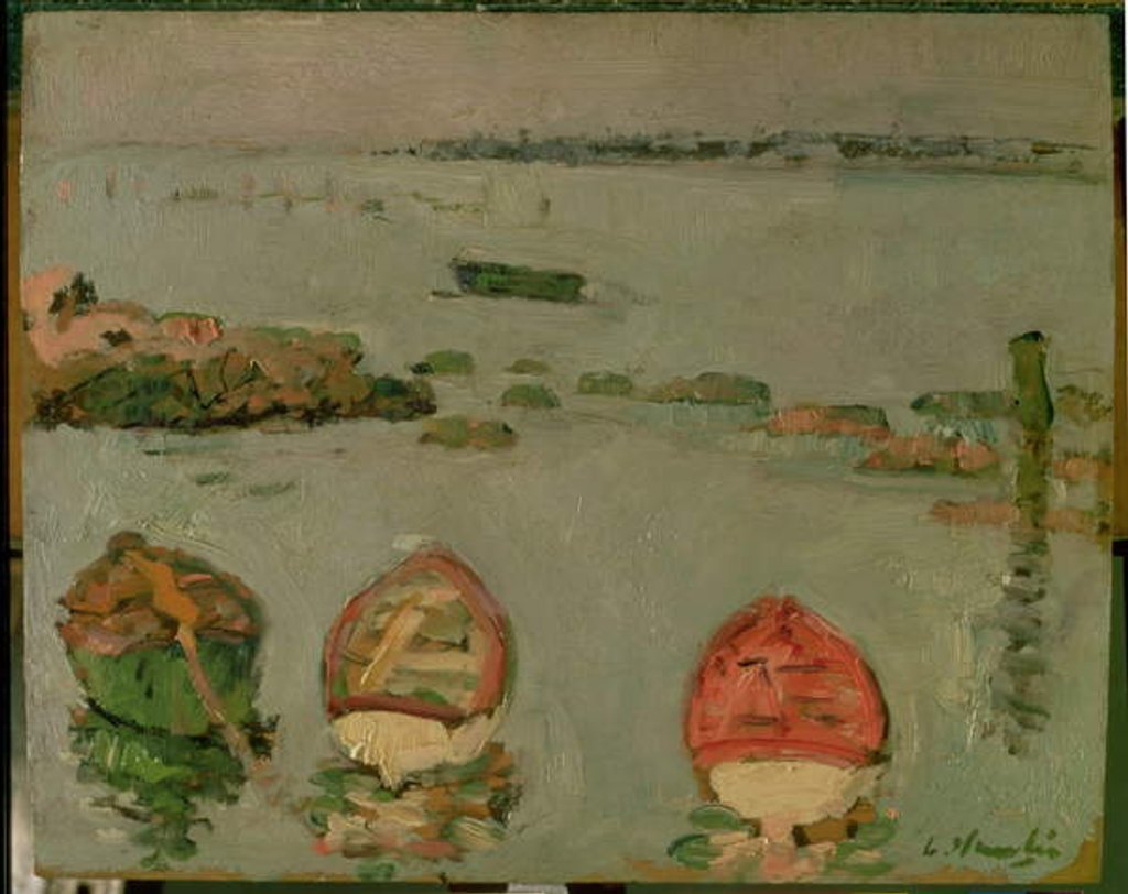 Detail of Boats, Lower Largo, Fife by George Leslie Hunter