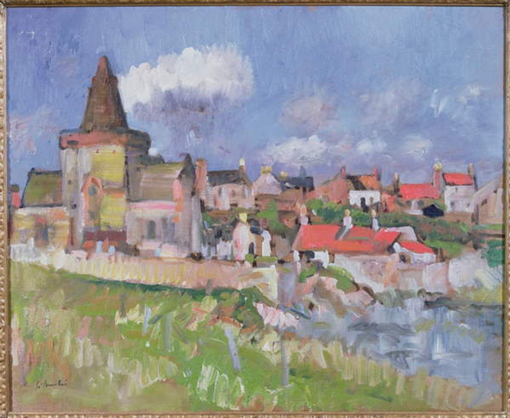 Detail of St. Monance by George Leslie Hunter