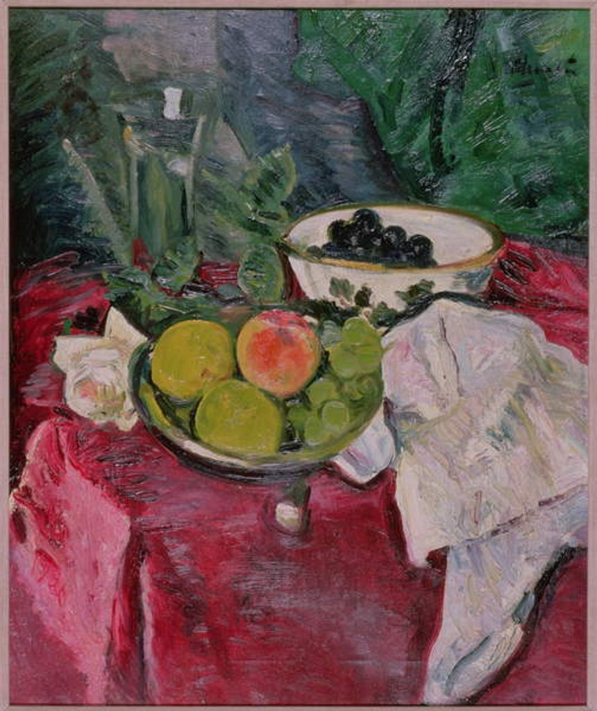 Detail of The Red Cloth by George Leslie Hunter