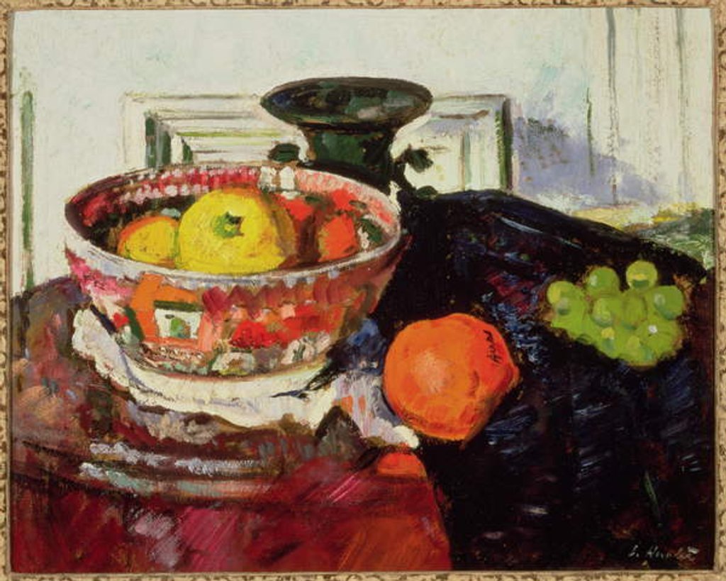 Detail of Still Life - Chinese Bowl by George Leslie Hunter