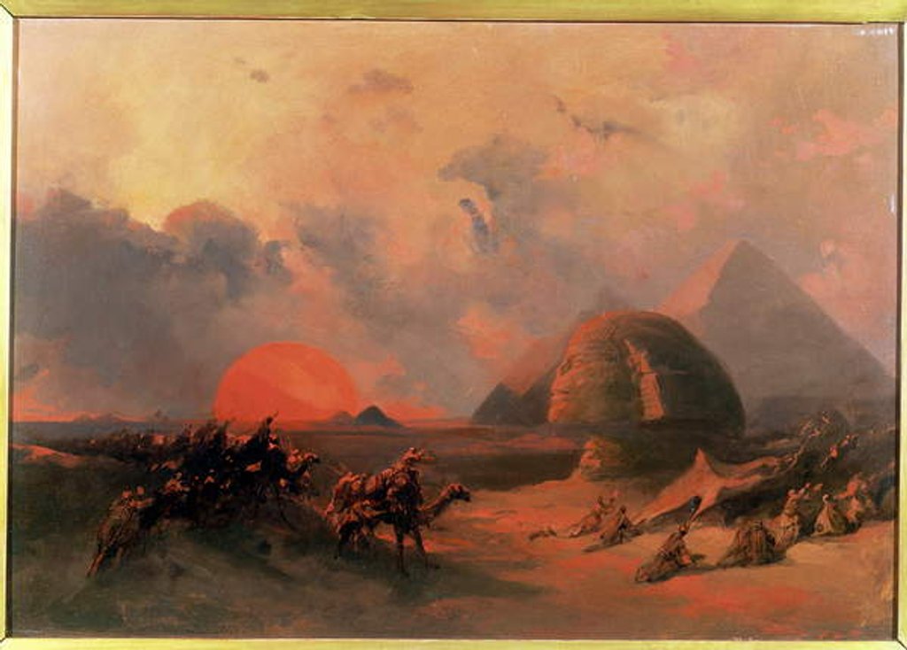 Detail of Recollection of the Desert on the Approach of the Simoon by David Roberts