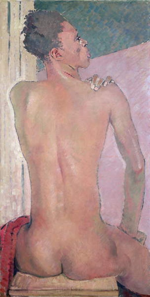 Detail of Back View of a Negro Sitting, 1937 by Glyn Warren Philpot