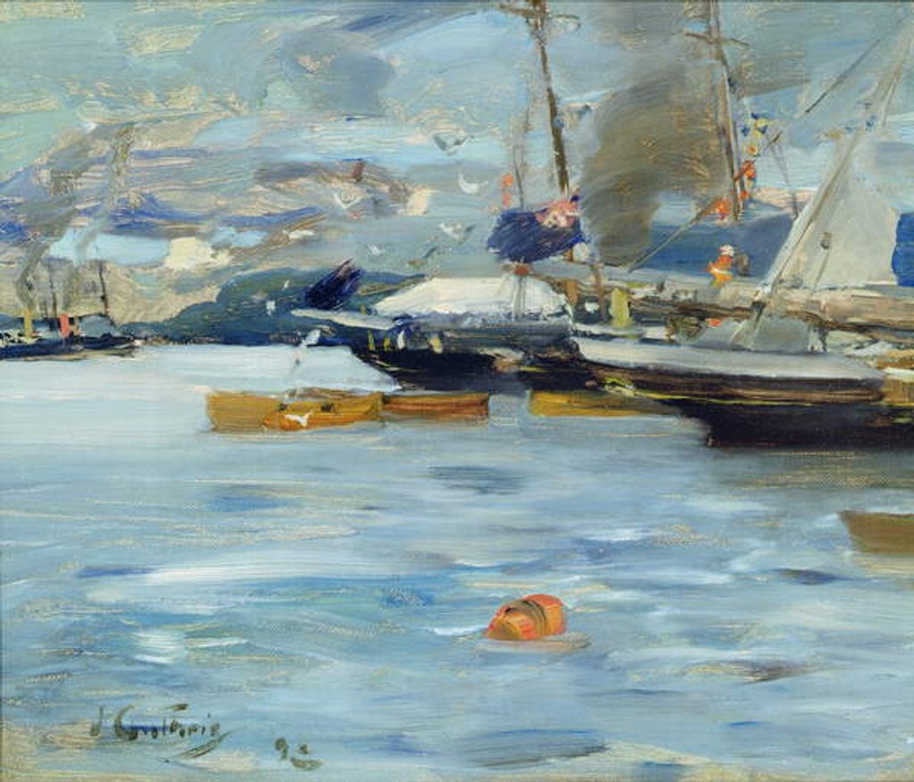 Detail of Moored Yachts, Oban, 1893 by James Guthrie