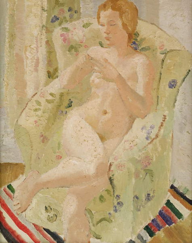 Detail of Seated Nude Girl in an Interior, 1928 by Christopher Wood