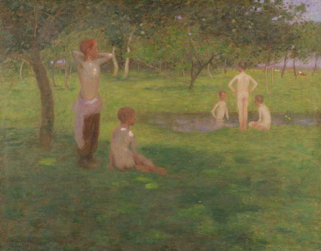 Detail of On a Summer's Afternoon, 1892 by William Edward Stott