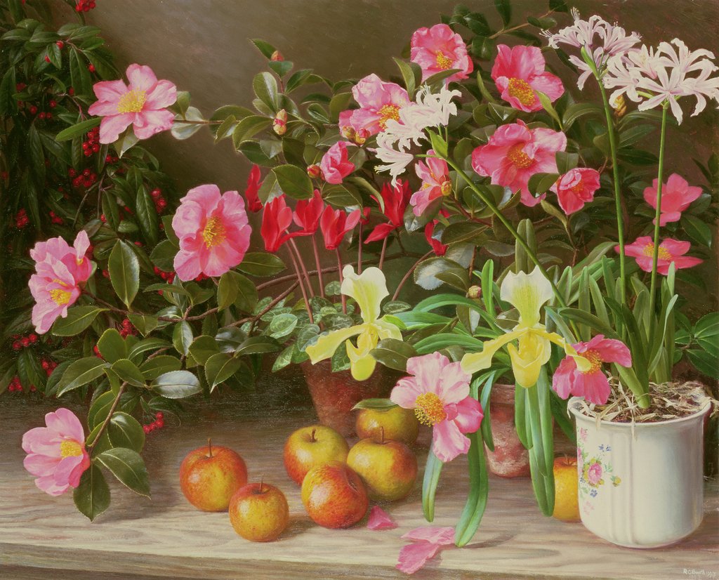 Detail of November Flowers, 1993 by Raymond Booth