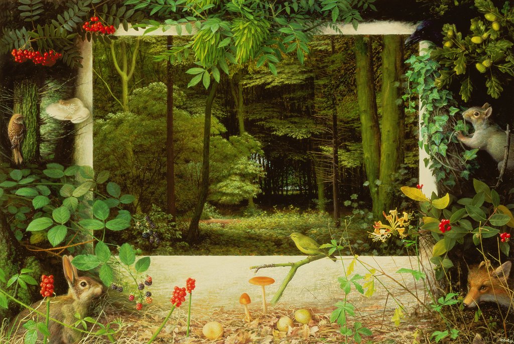 Detail of rhe Entrance to the Woods, 1997 by Raymond Booth