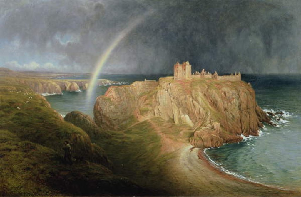Detail of Dunnottar Castle, 1867 by Waller Hugh Paton
