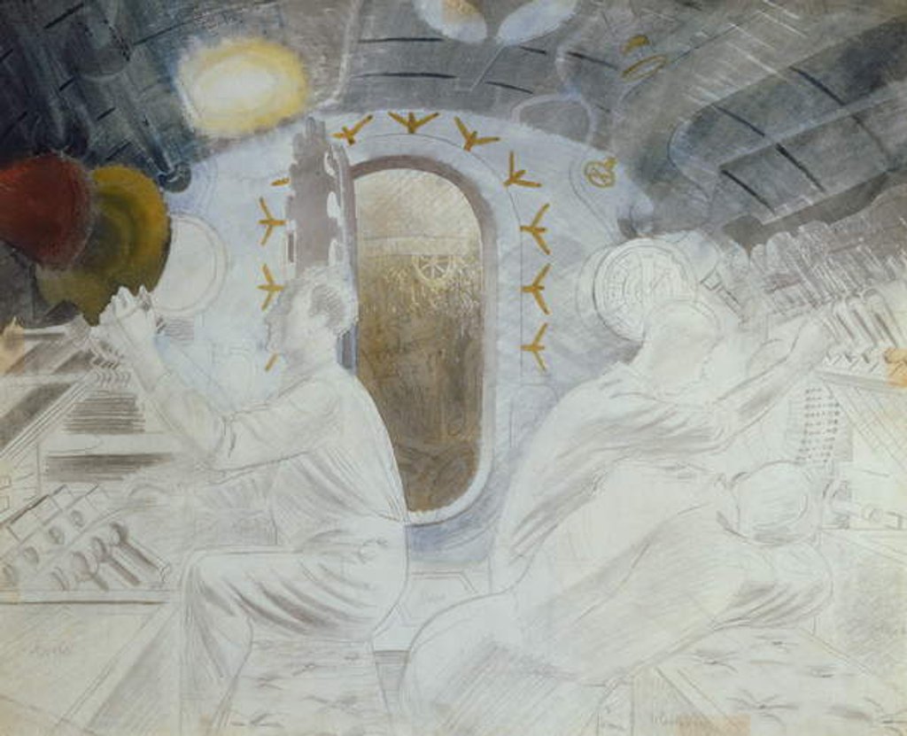 Detail of Working Controls when Submerged, c.1940 by Eric Ravilious