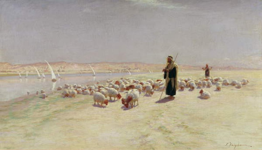 Detail of He Drove Them O'er the Sandy Way..., 1891 by Joseph Farquharson