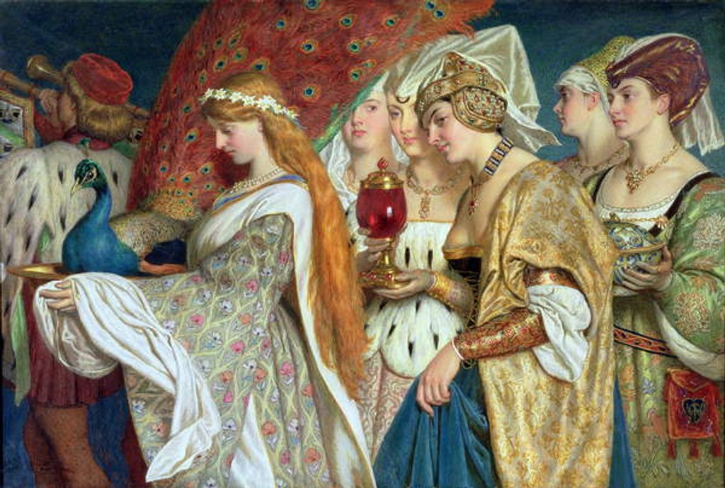 Detail of Carrying in the Peacock, 1869 by John Dawson Watson