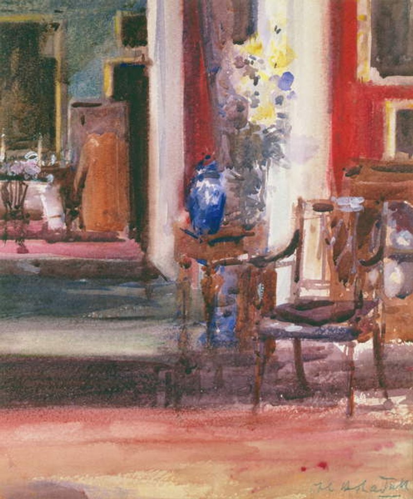 Detail of Interior of the Artist's House, Ainslie Place, Edinburgh by Francis Campbell Boileau Cadell
