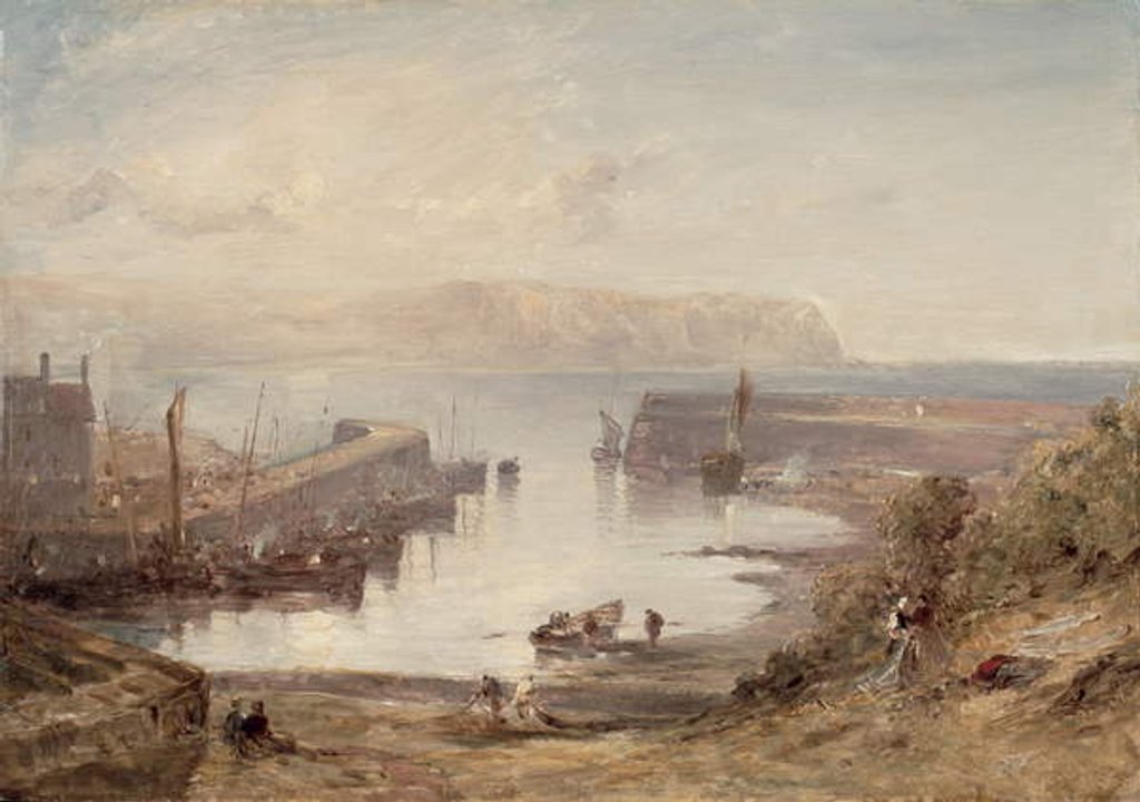 Detail of Eyemouth Harbour by Edmund Thornton Crawford