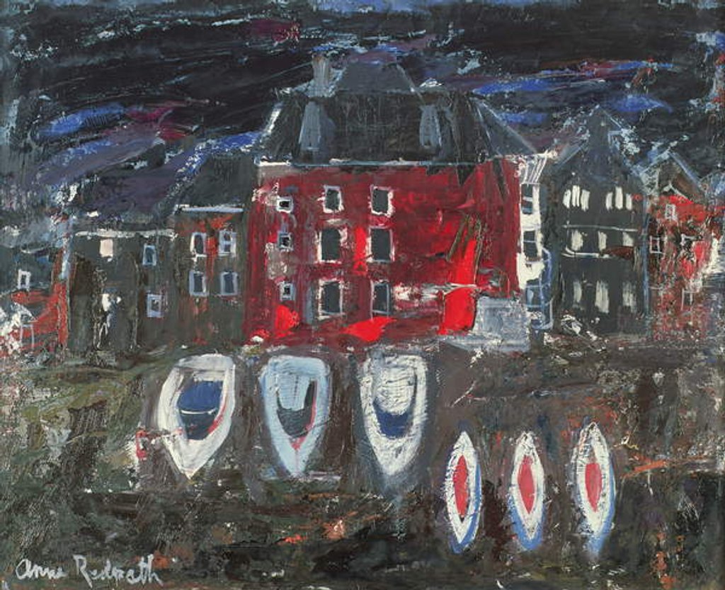 Detail of Boatyard, Amsterdam by Anne Redpath