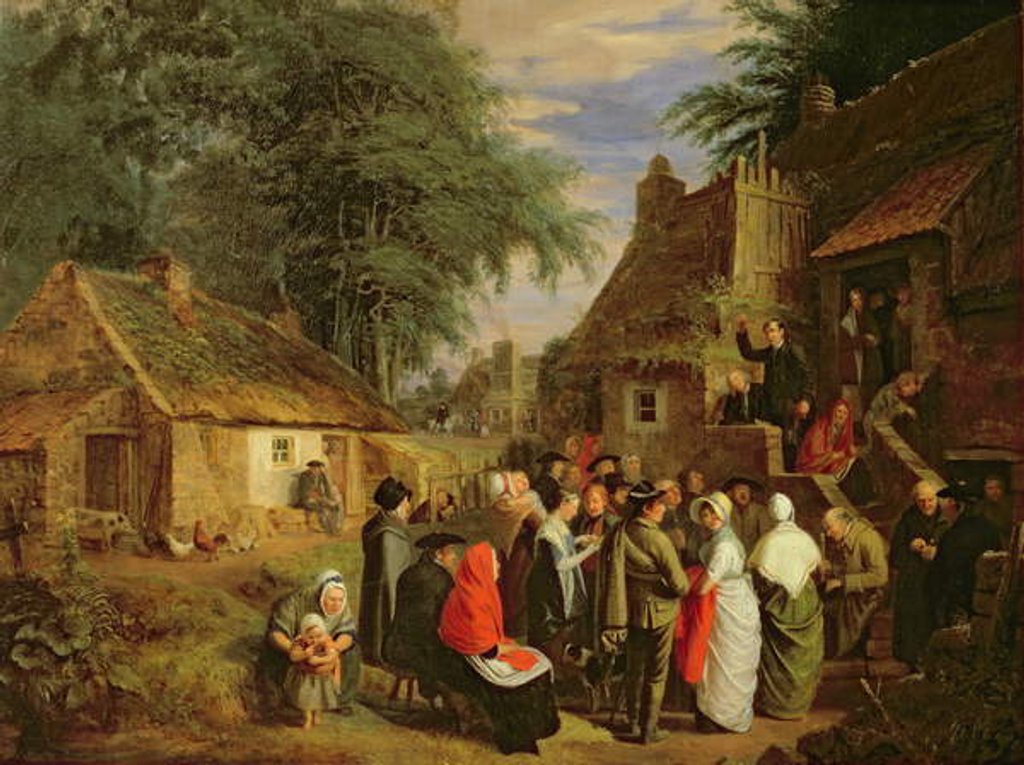 Detail of The Itinerant Preacher by Alexander Carse