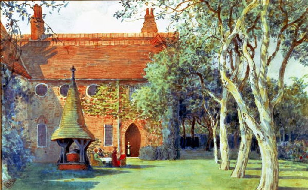 Detail of Tea at Red House, 1907 by Walter Crane