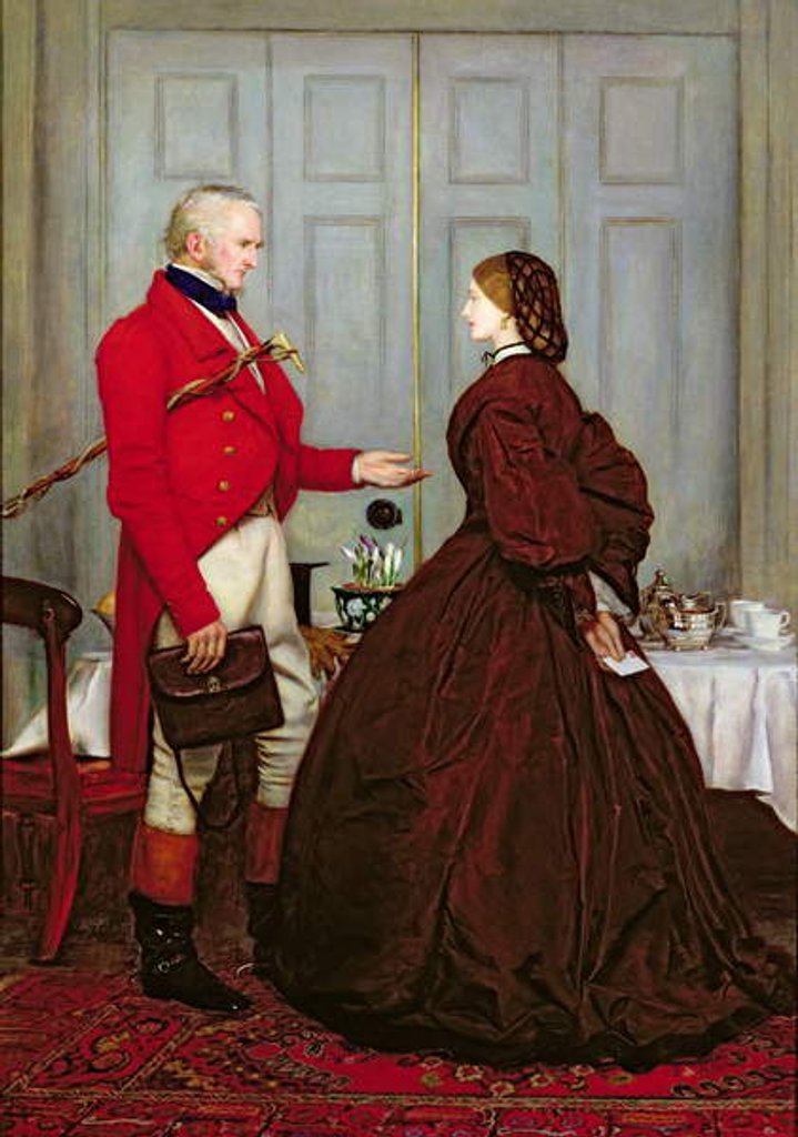 Detail of Trust Me, 1862 by John Everett Millais