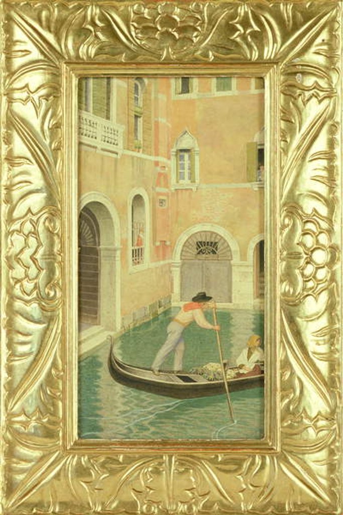 Detail of Rio della Guerra, Venice, 1921 by Joseph Edward Southall