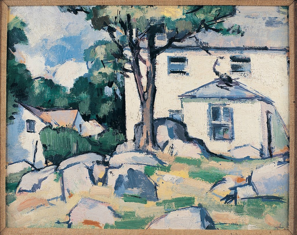 Detail of Landscape with house by Samuel John Peploe