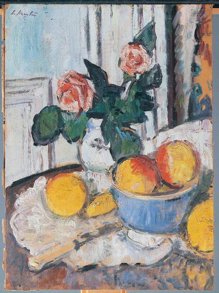 Detail of Still life by George Leslie Hunter