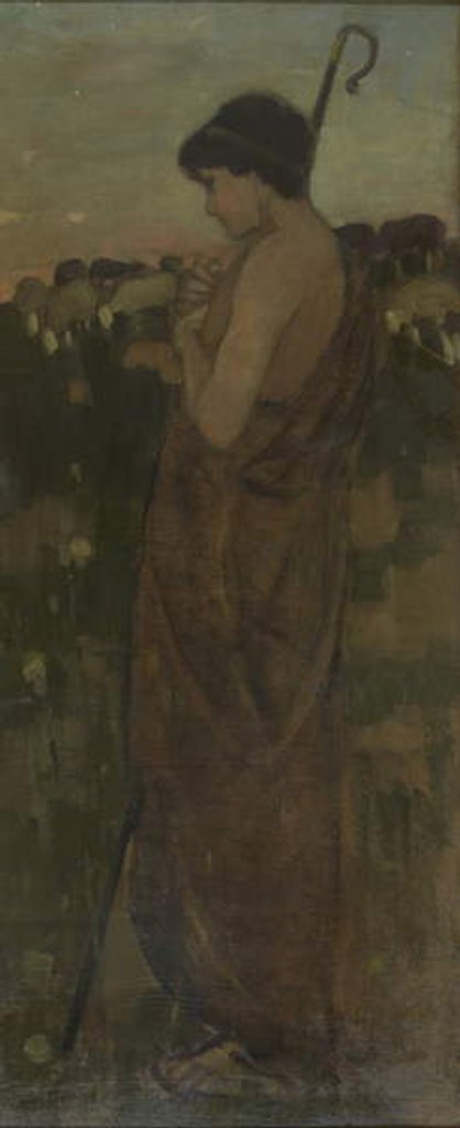 Detail of The Shepherd Boy, c.1881 by James Guthrie