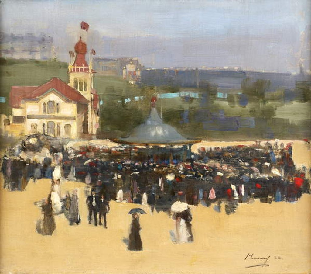 Detail of The Blue Hungarians, 1888 by John Lavery