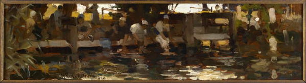 Detail of Les Laveuses, 1880 by Arthur Melville