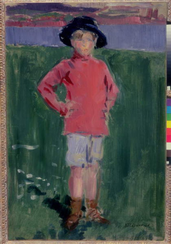 Detail of Young Boy on the Shore, Iona by Francis Campbell Boileau Cadell