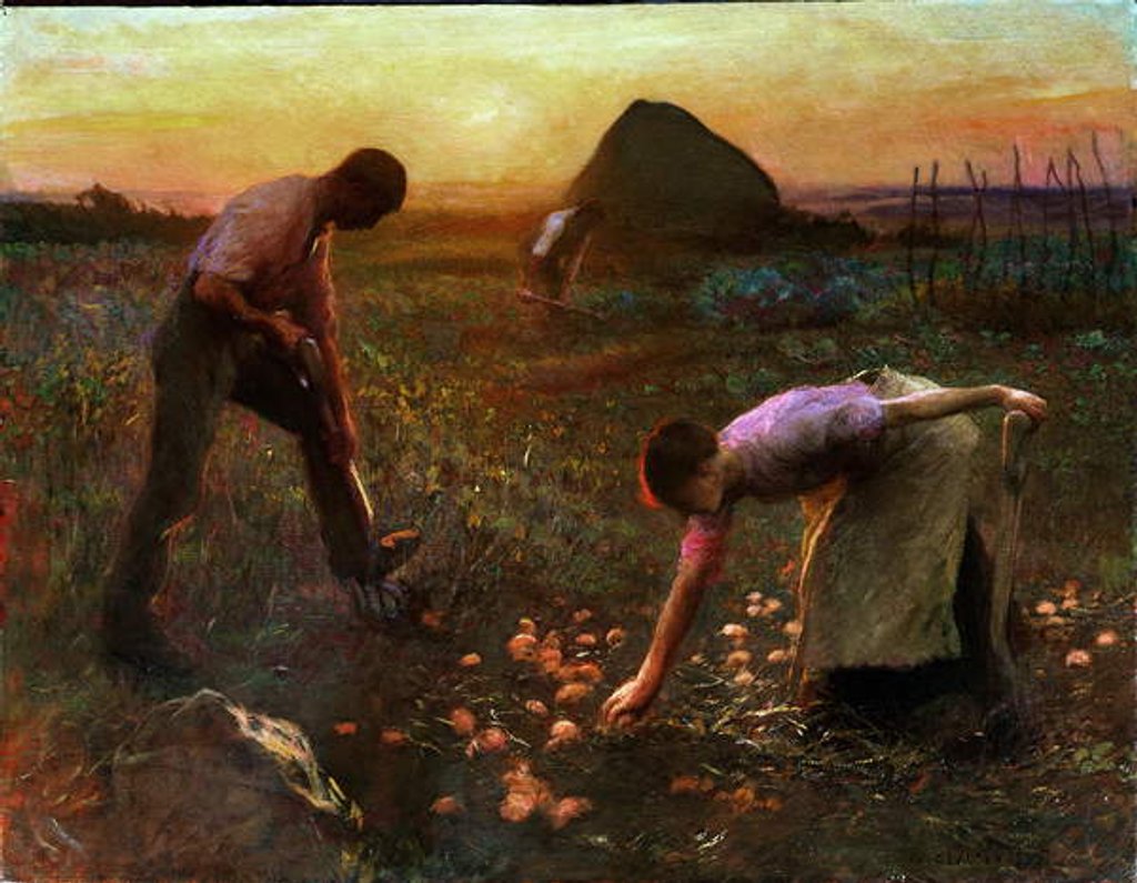 Detail of The Allotment Garden by George Clausen